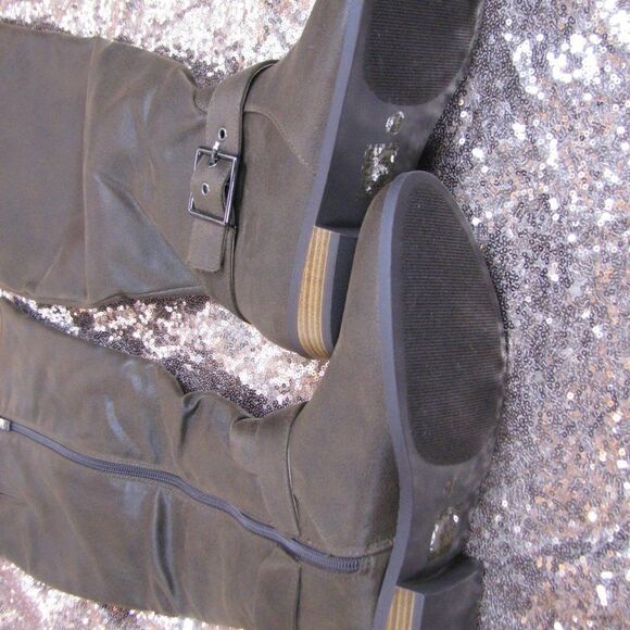 NIB Journee Collection zip up moto biker boots 7.5 - Picture 3 of 10